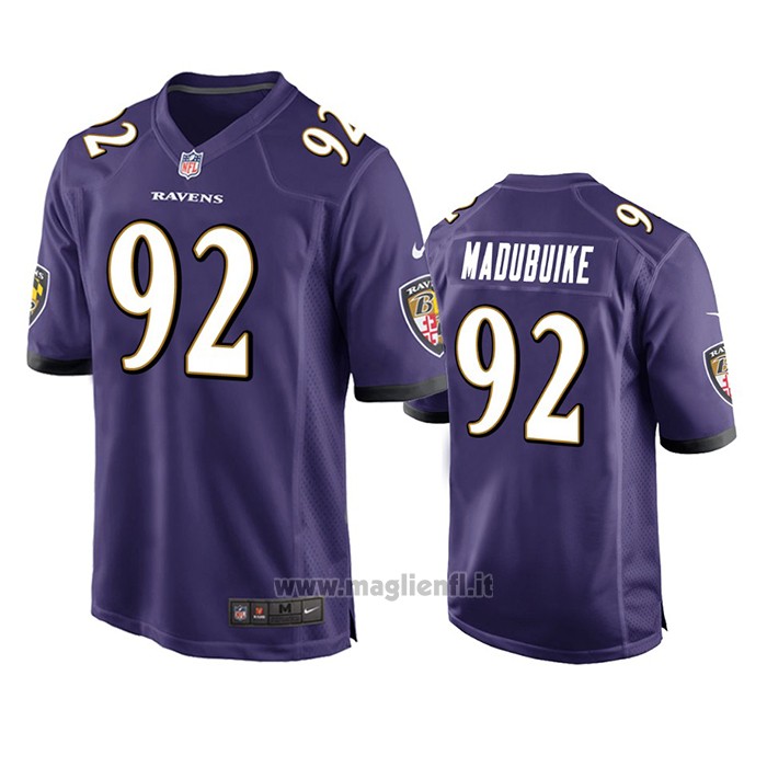 Maglia NFL Game Baltimore Ravens Justin Madubuike Viola